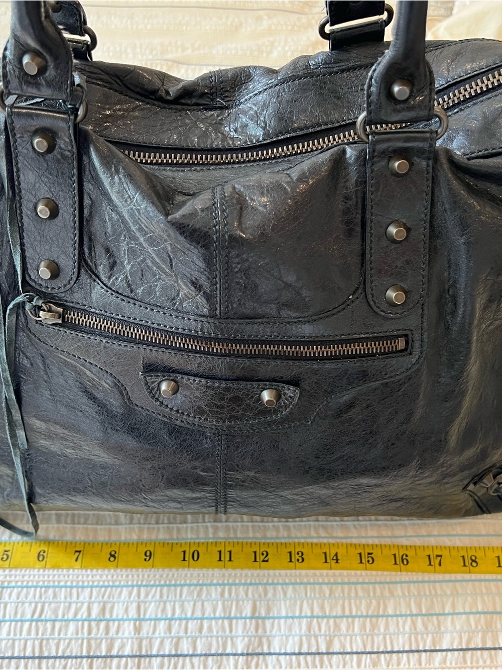 Balenciaga Black Weekender Bag RARE! - Picture 5 of 15